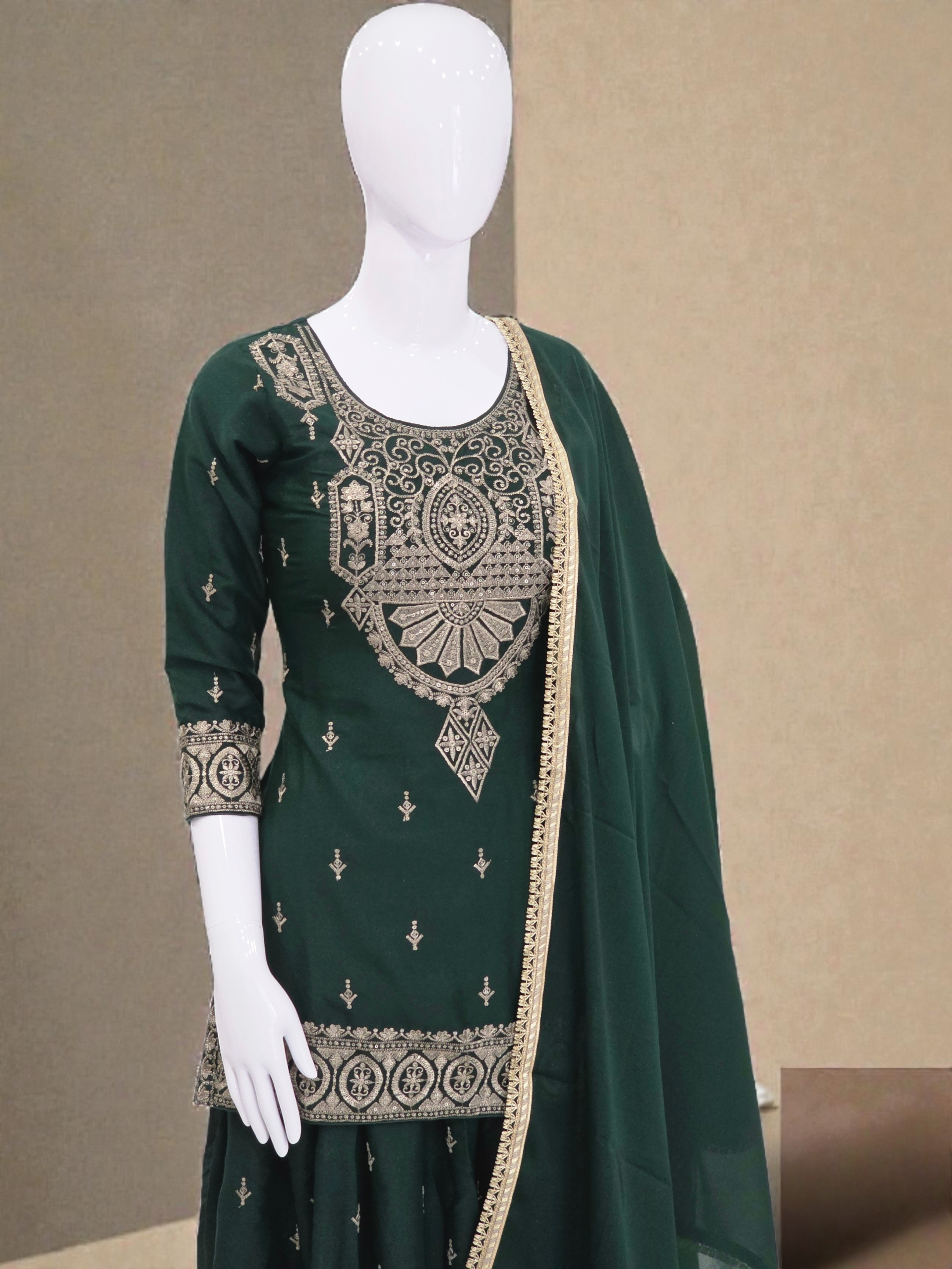 Sharara Suit – Shimmer Lightweight Party Wear