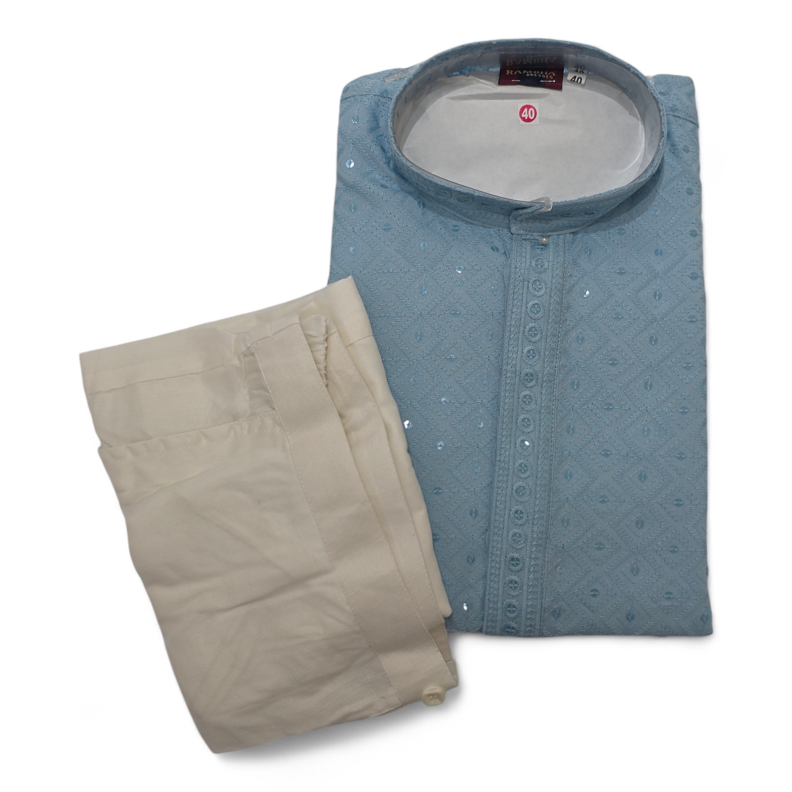 Men’s Chikankari Kurta Pajama - CA & US