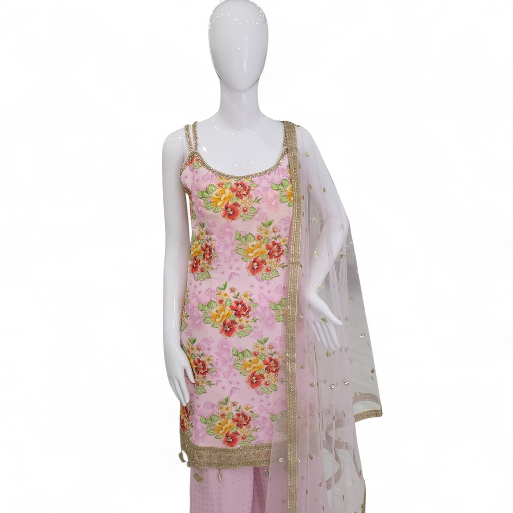 Sharara Suit – Floral Lightweight Party Wear