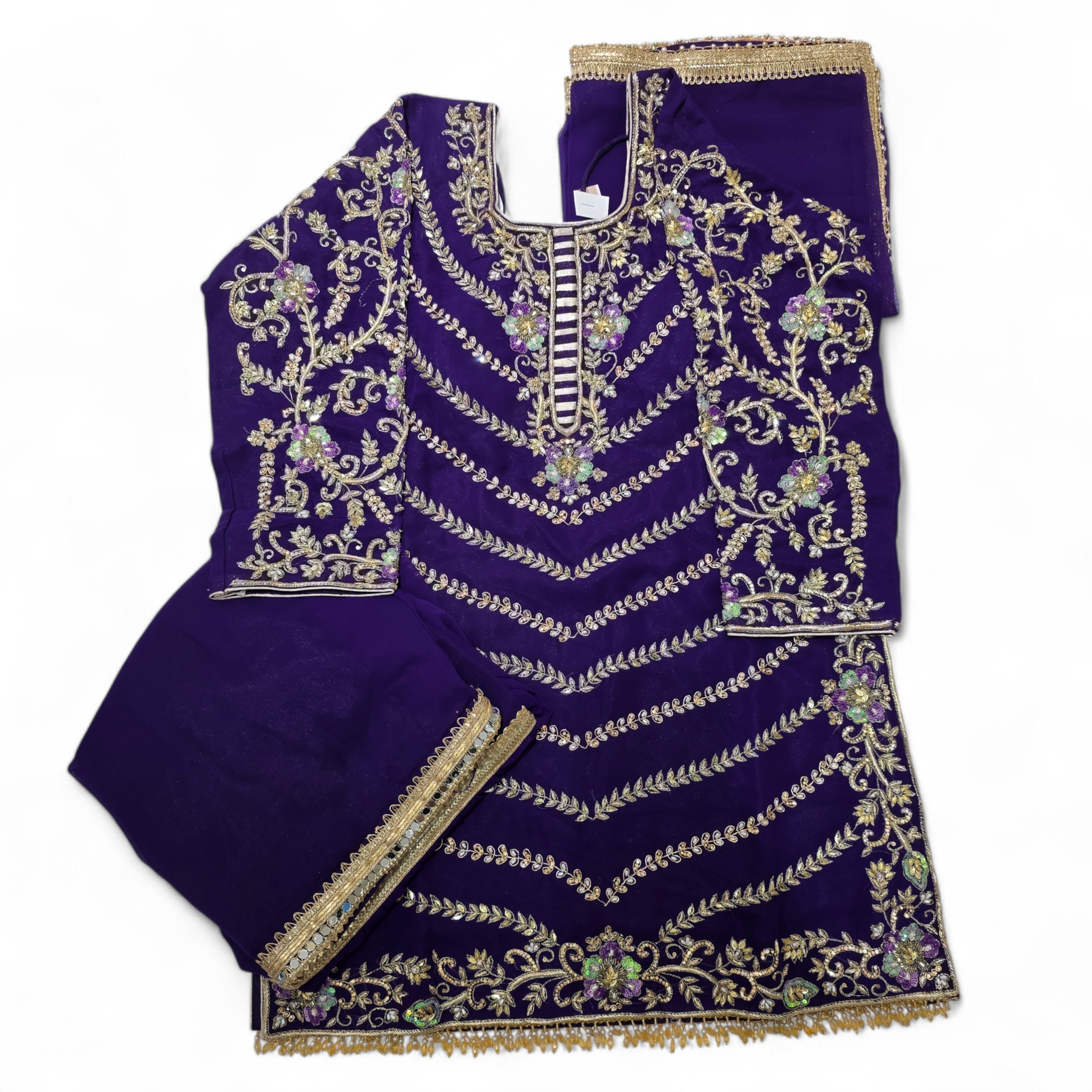Garara Suit – Handwork Heavy Top
